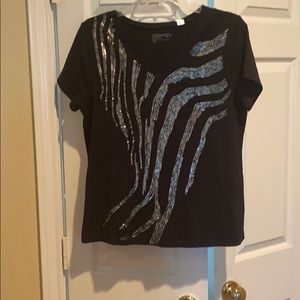 Black sequin shirt